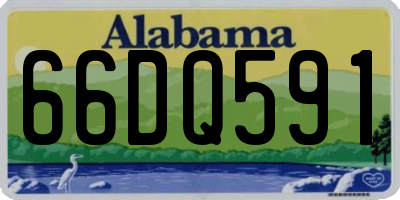 AL license plate 66DQ591