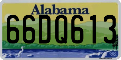 AL license plate 66DQ613