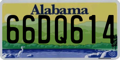 AL license plate 66DQ614