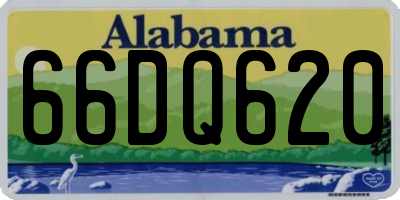 AL license plate 66DQ620