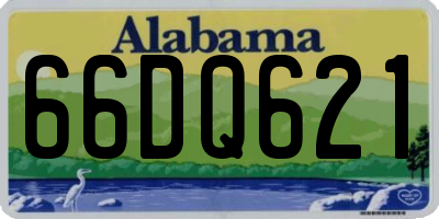 AL license plate 66DQ621