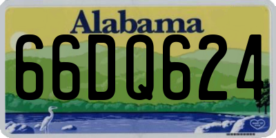 AL license plate 66DQ624