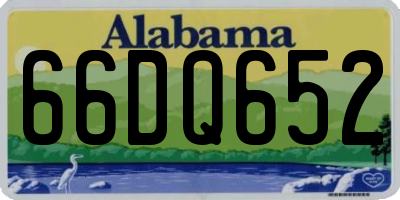 AL license plate 66DQ652