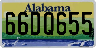 AL license plate 66DQ655
