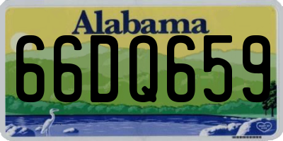AL license plate 66DQ659