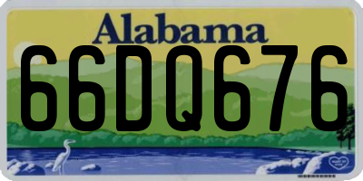 AL license plate 66DQ676