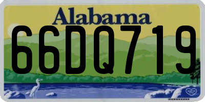 AL license plate 66DQ719