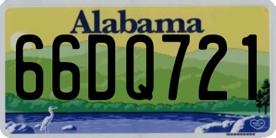 AL license plate 66DQ721