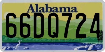 AL license plate 66DQ724