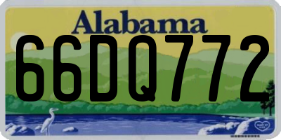AL license plate 66DQ772
