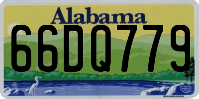 AL license plate 66DQ779