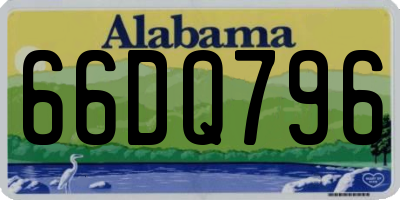 AL license plate 66DQ796