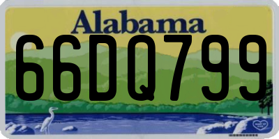 AL license plate 66DQ799