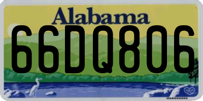 AL license plate 66DQ806