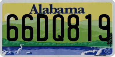 AL license plate 66DQ819