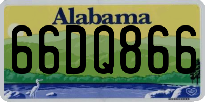 AL license plate 66DQ866