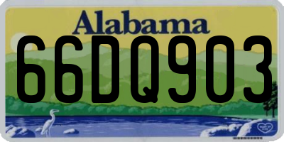 AL license plate 66DQ903