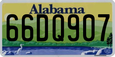AL license plate 66DQ907