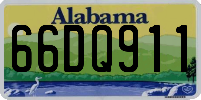 AL license plate 66DQ911