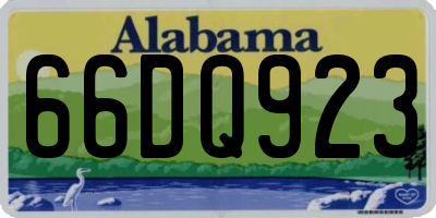 AL license plate 66DQ923