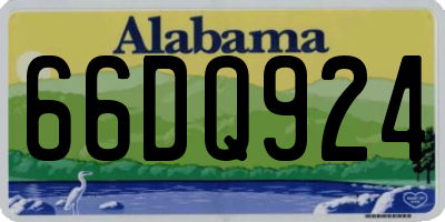 AL license plate 66DQ924