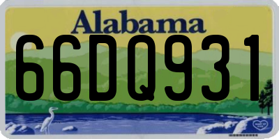 AL license plate 66DQ931