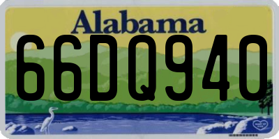 AL license plate 66DQ940