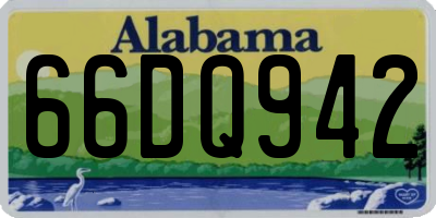 AL license plate 66DQ942
