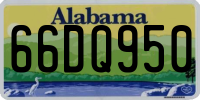 AL license plate 66DQ950