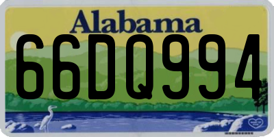 AL license plate 66DQ994