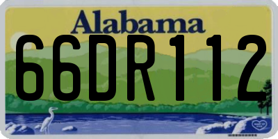 AL license plate 66DR112