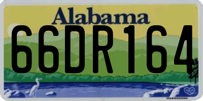 AL license plate 66DR164