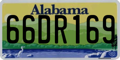AL license plate 66DR169