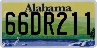 AL license plate 66DR211