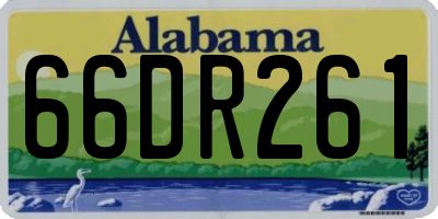 AL license plate 66DR261