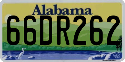 AL license plate 66DR262