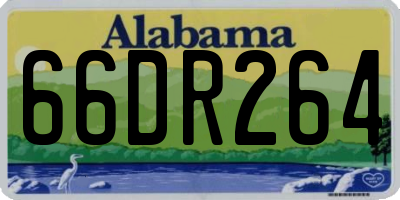 AL license plate 66DR264