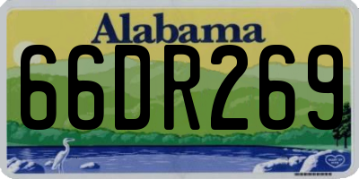 AL license plate 66DR269