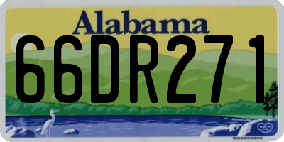 AL license plate 66DR271