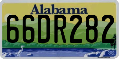 AL license plate 66DR282