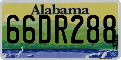 AL license plate 66DR288