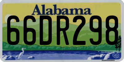 AL license plate 66DR298