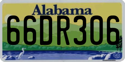 AL license plate 66DR306