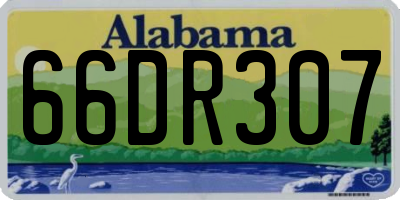 AL license plate 66DR307
