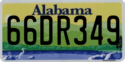 AL license plate 66DR349