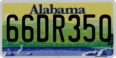 AL license plate 66DR350