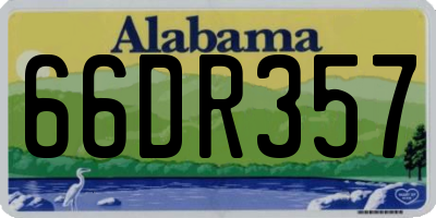 AL license plate 66DR357
