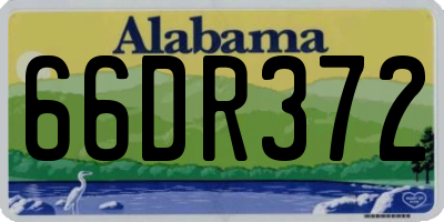 AL license plate 66DR372