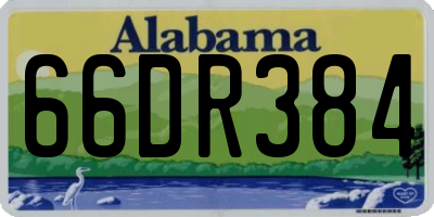 AL license plate 66DR384