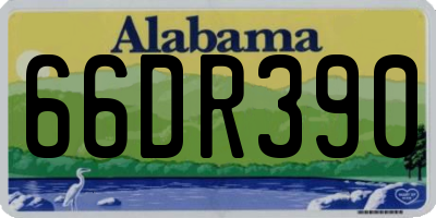 AL license plate 66DR390